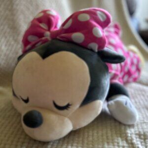 Disney Minnie Mouse Pink Polka Dot Plush Doll Stuffed Animal